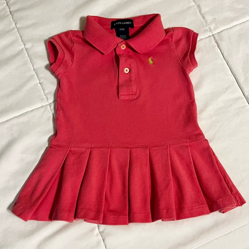 Ralph Lauren Girls Shirt Dress 18 Months